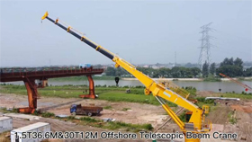 1.5T36.6M Τηλεσκοπική Boom Marine Crane