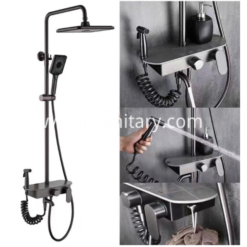 Discover the Ultimate Showering Experience with the Stylish Brushed Nickel Shower System Kit