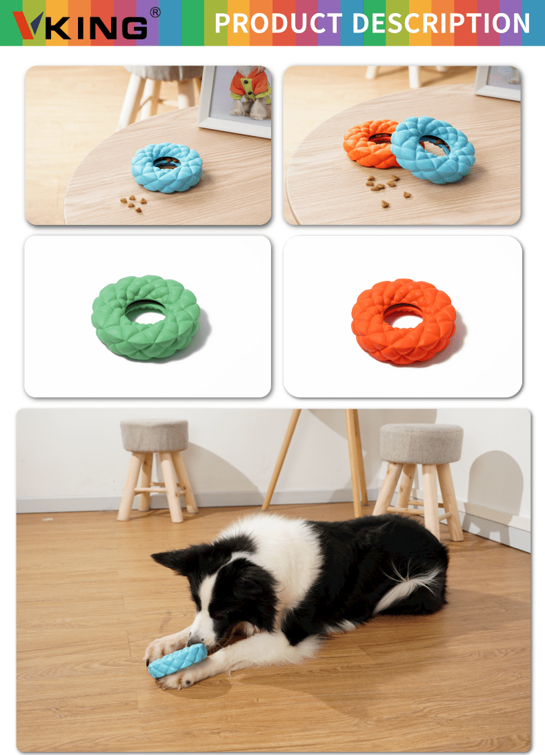 Игрушка для собак с кольцевой кормушкой Ring Feeder Puzzle Dog Toy