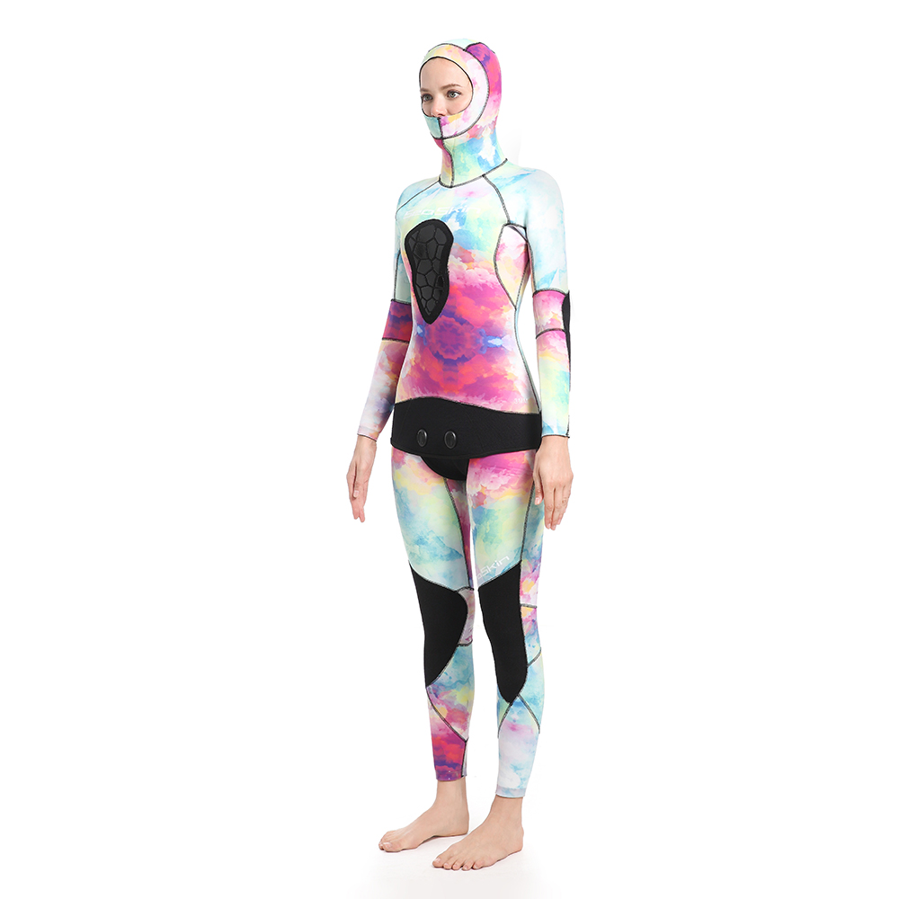 Dw015 Traje de neopreno Seaskin Women Two Pieces 77 Dw015 Seaskin Women Two Pieces Wetsuit 77