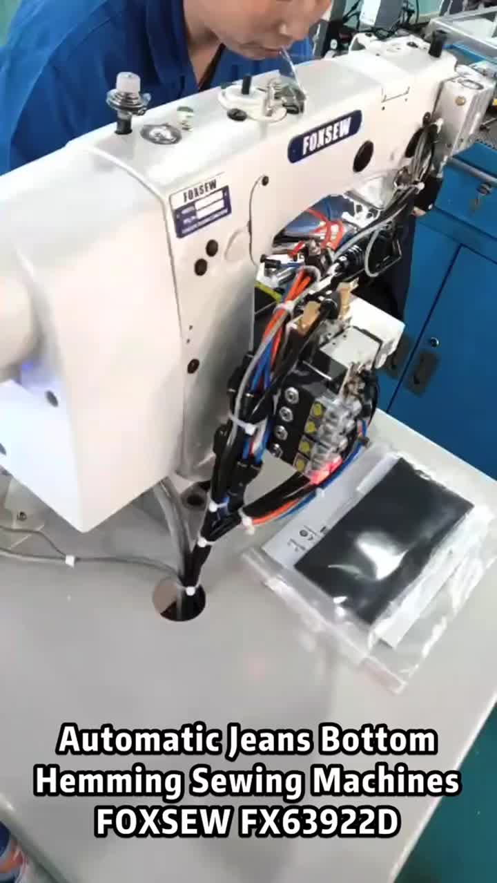 Máquina de coser automática de dobladillo inferior de jeans