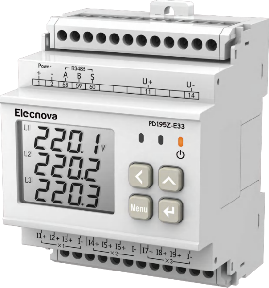 DC multi function power meter for communication iron tower and PV solar power plant