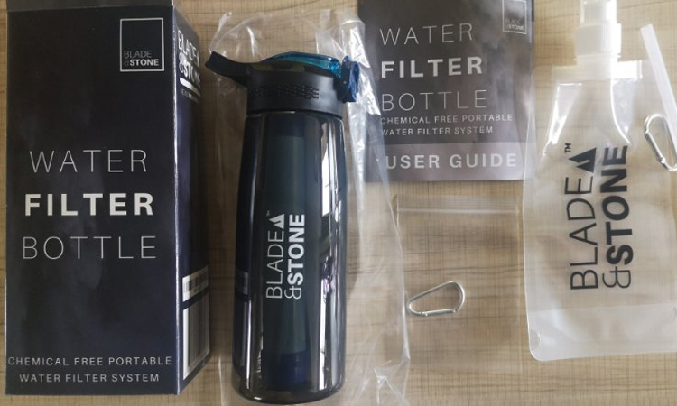 500ml Kişisel Taşınabilir Özel Logo Bireysel Su Arıtma Alkalin Filtreli Özel Su Şişesi İçecek