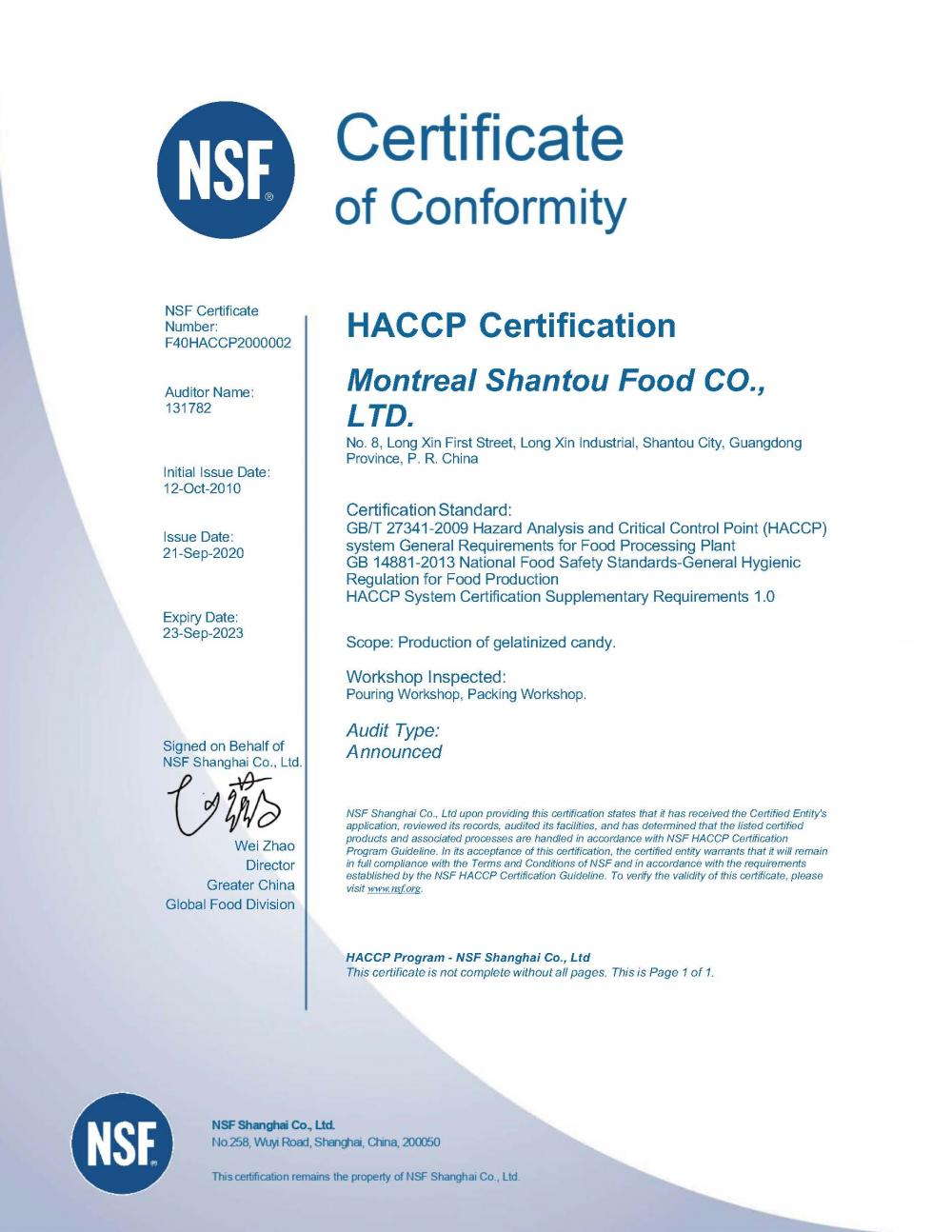 HACCP