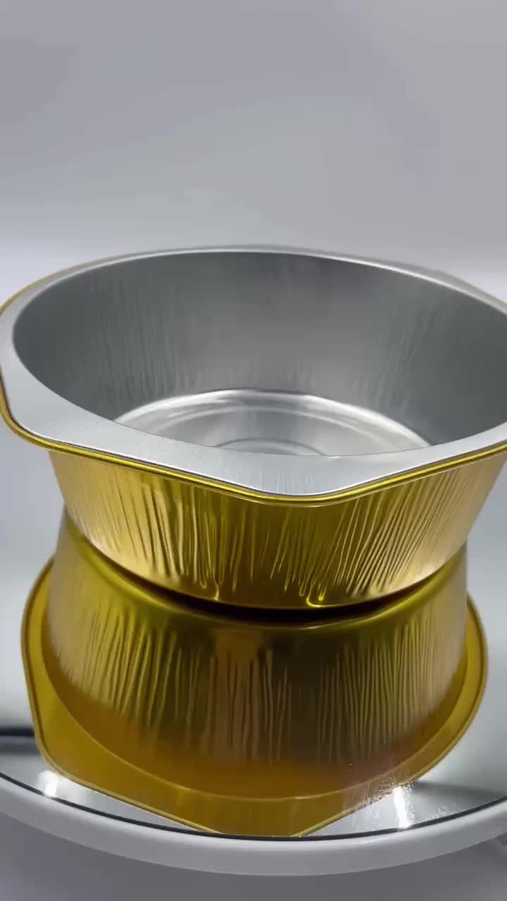 Gold Round Aluminium Foil Container2