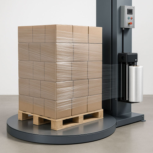 Machine Stretch Film in Action