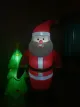 Świąteczny nadmuchiwany Mikołaj i choinka na świąteczne dekoracje