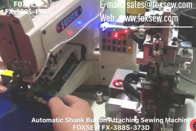 Automatic Shank Button Attaching Machine