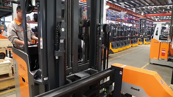 VDA  forklift fork rotation video