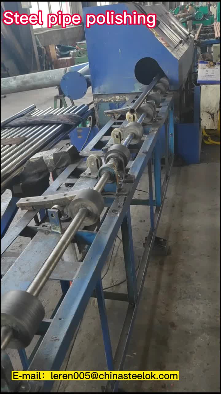 Steel pipe polishing