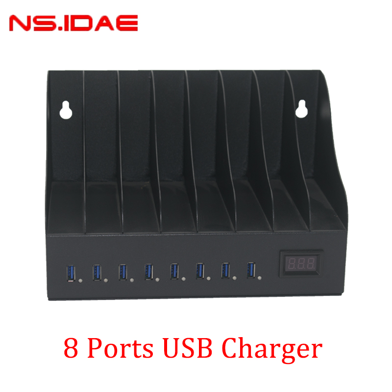 8-port smart USB charger front 8-port smart USB charger front