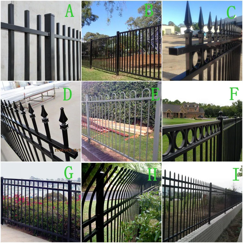 Tubular Steel Welded Pressed Spear Top Security Fence for Yard Garden House Factory School Playground Boundary