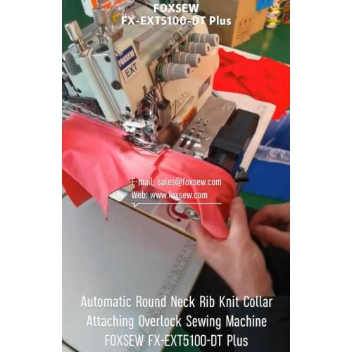 Automatic Rib Knit Collar Attaching Sewing Machine