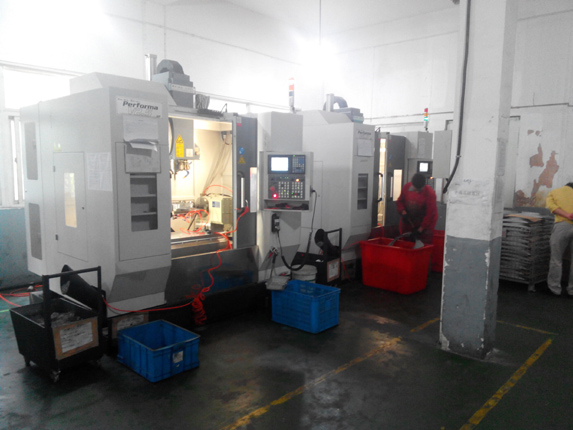 CNC machining workshop