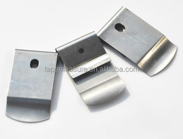 Direct Factory Price Silver Tape Measure Clip Customize Metal Spring Clip Logo Print Belt Clip