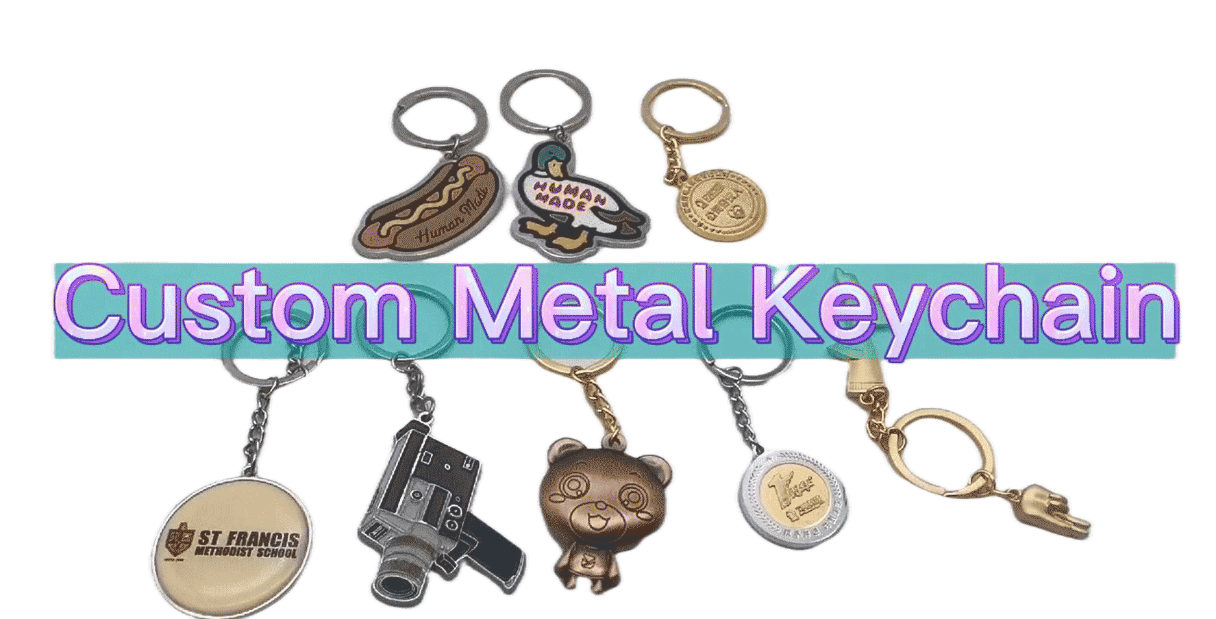 Custom Metal Keyrings Keychain Manufacturer Key Chain Ring Custom Logo For Keychain