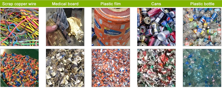 Reciclaje de residuos de plástico Batring Máquina de triturador de plástico
