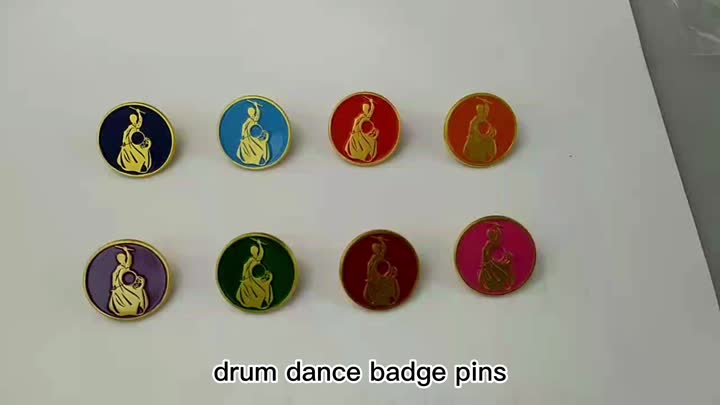 Drum Dance Pins Badge