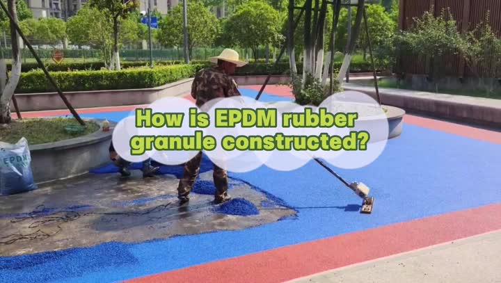 EPDM rubber granule construction