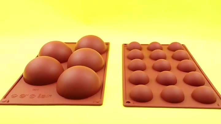 Semi Sphere Hot Chocolate Bomb Mould, 6 Holes Bakeware Mould Silicone Mould For Chocolate, Cake, Jelly - Buy Silicone Mold, Chocolate Bombs, Hot Chocolate Bomb Mold Product on Alibaba.com