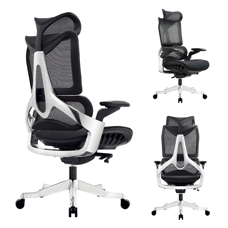 Novo estilo Ergonomic Design Office Móveis Cadeira de Mesh Altura Cadeira de escritório ajustável com pedais ocultos1