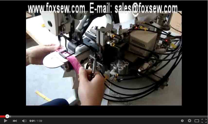 Automatic Velcro Tape Feeding and Cutting Machine 