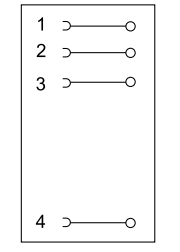 SVLEC 7/8 '' Connecteur de plug rond Femelle Straight 4-POLE