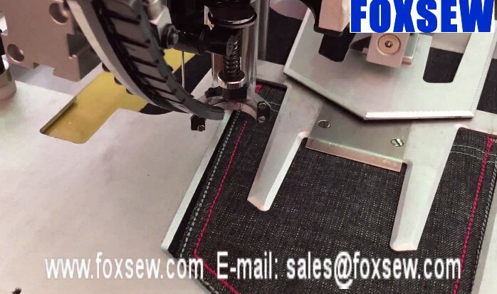 Automatic Jeans Pocket Pattern Sewing Machine 