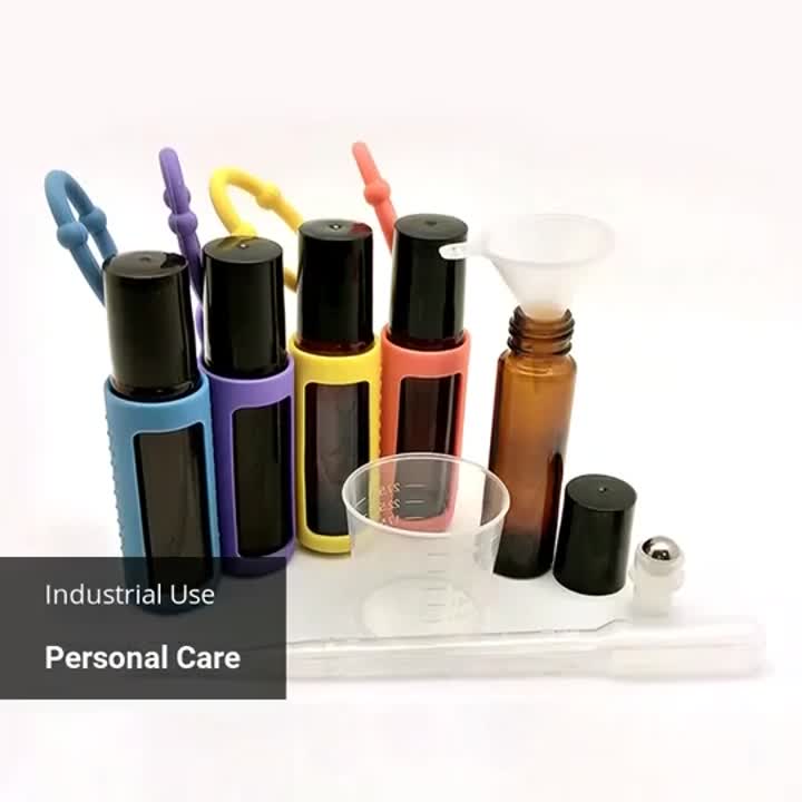 Migpack Essential Oil Perfume Glass Bottle Силиконовый держатель New 2019 Cosmetic Coloured Bpa Free Food Grade 10ml 15ml Roll On Rom - Купить держатель стеклянной бутылки эфирного масла, силиконовый держатель, держатель для стеклянной бутылки Продукт на 