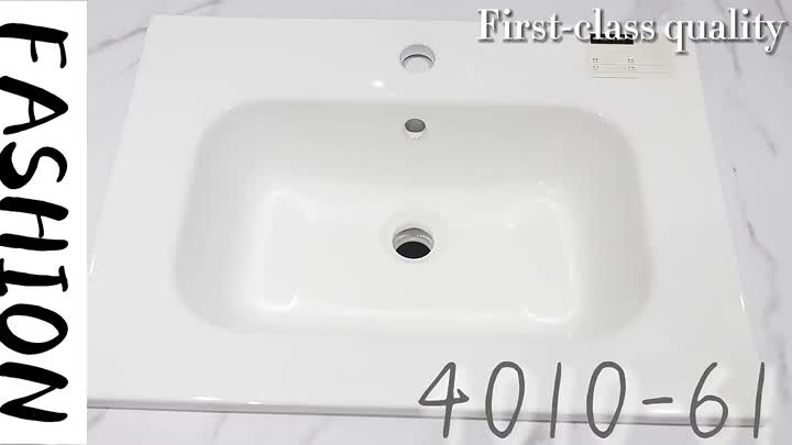 Basin de tocador de baño de esquina redonda 4010-61