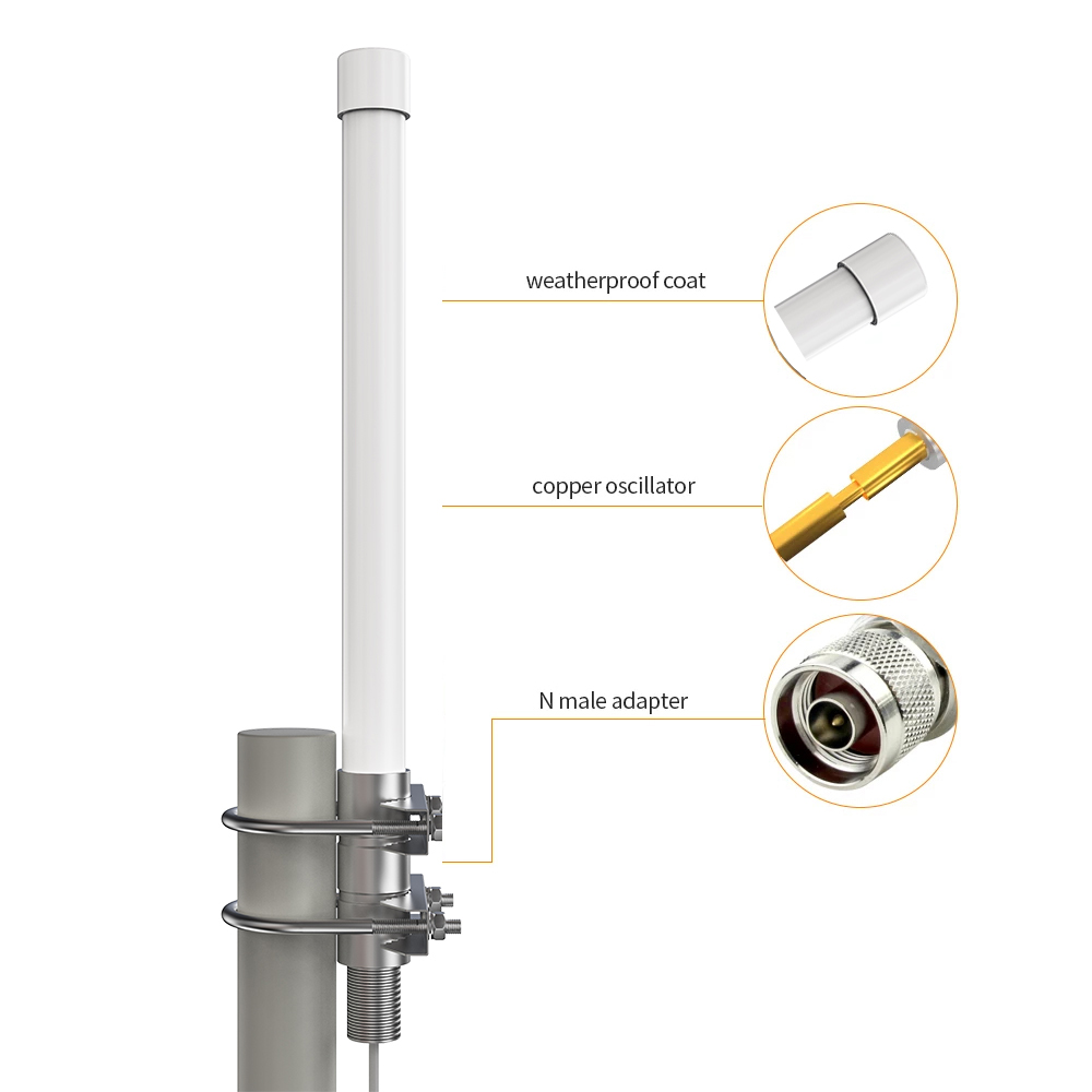 868MHz antena fiberglass 5.8dbi