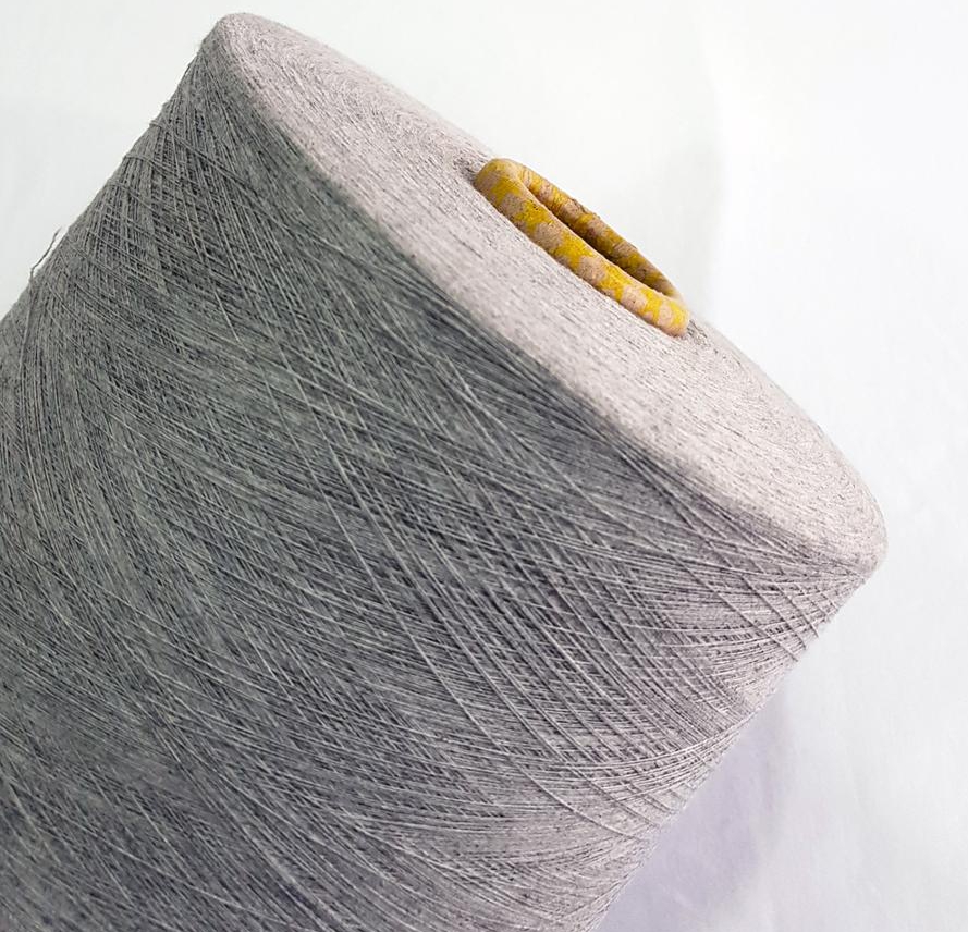 china hot sell 65/35 cotton/poly ne6s gray open end recycled blended fabric cotton weaving yarn