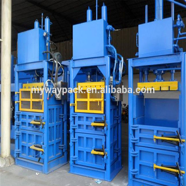 Waste paper carton baling machine