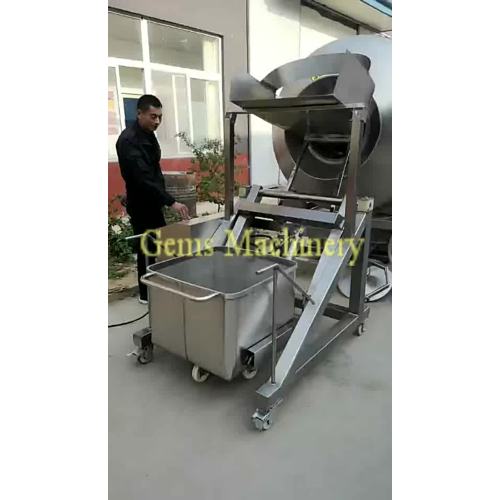 vacuum meat tumbler with automatic feeding cart.mp4