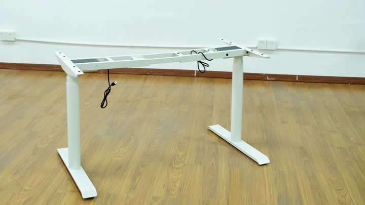 UP1A-01Y Round Leg Height Adjustable Desk Frame