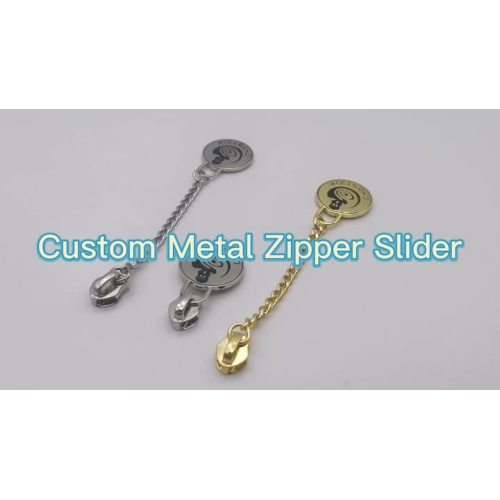 Slider de zíper de metal personalizado