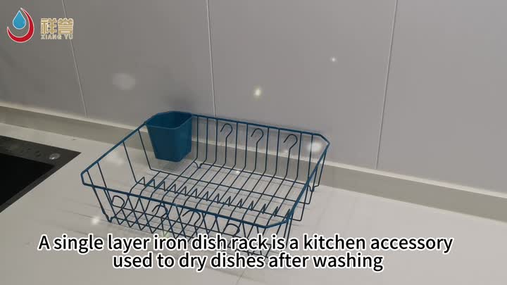 A kitchen cabinet dish rack 1257