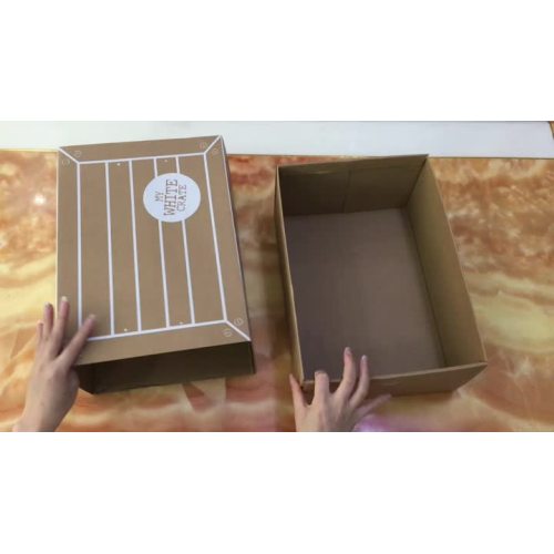 caja de zapato de cajón corrugado