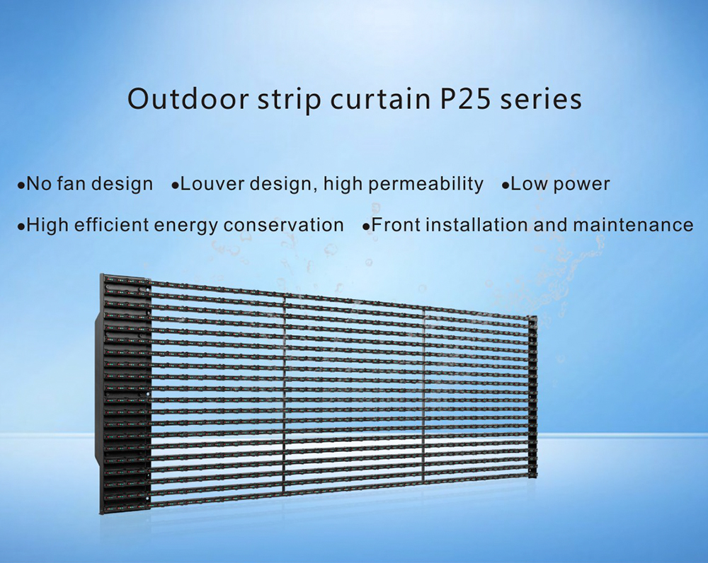 P25-31 Outdoor Transparent led screen building facade