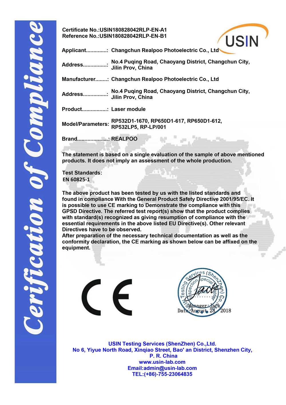 CE certification