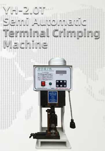 Mesin crimping terminal semi otomatis