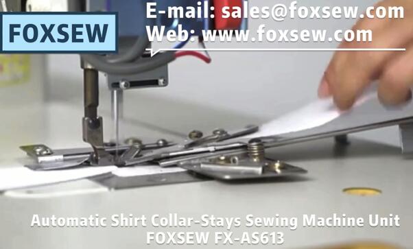 Automatic Shirt Collar-Stays Sewing Machine Unit