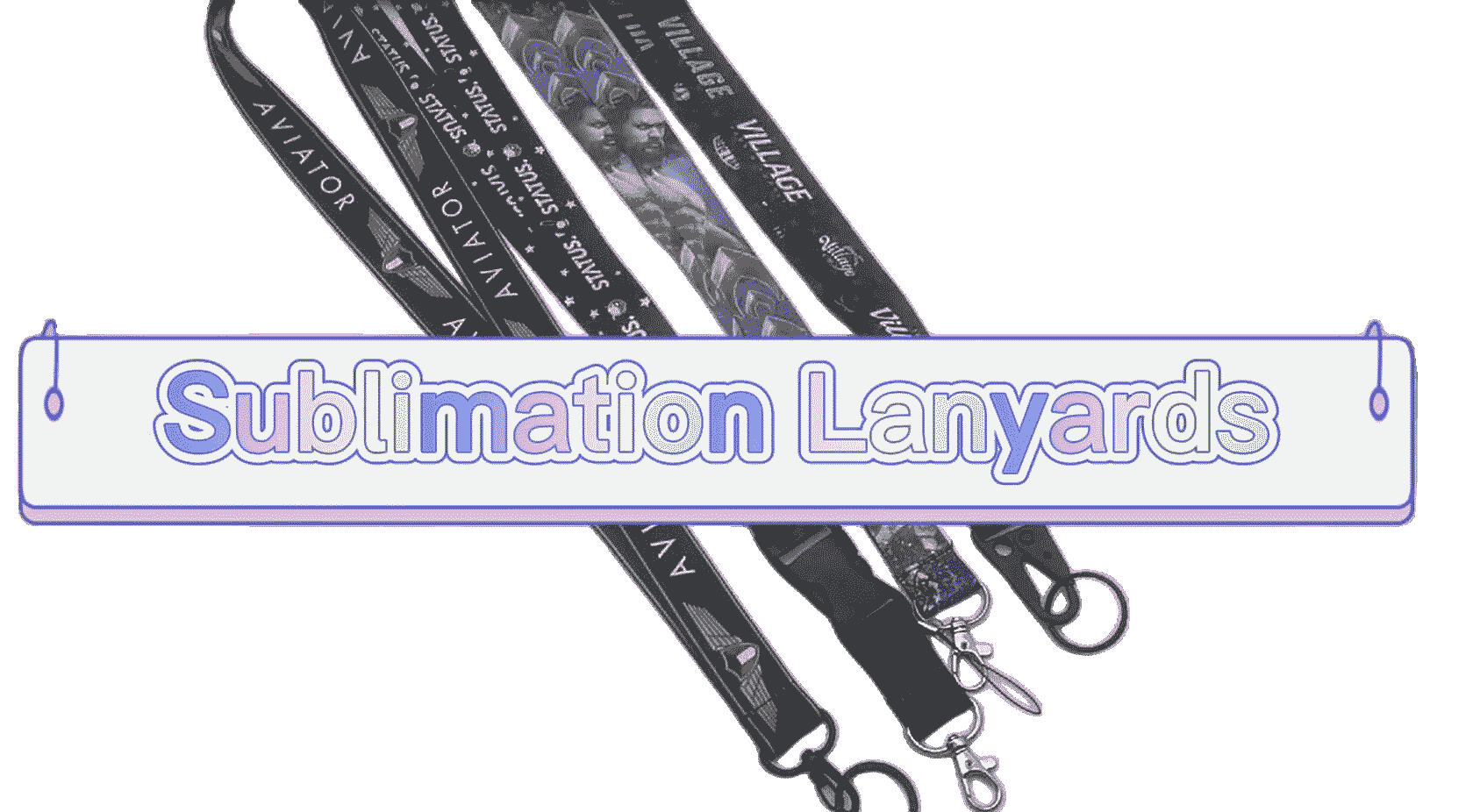 Sublimation Promotional Wholesale Polyester Lanyard Fast Shipping Keychain Lanyards With Logo Custom