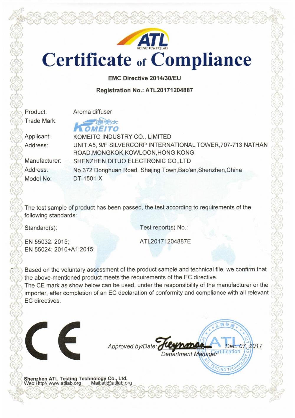 Certificate of Compliance