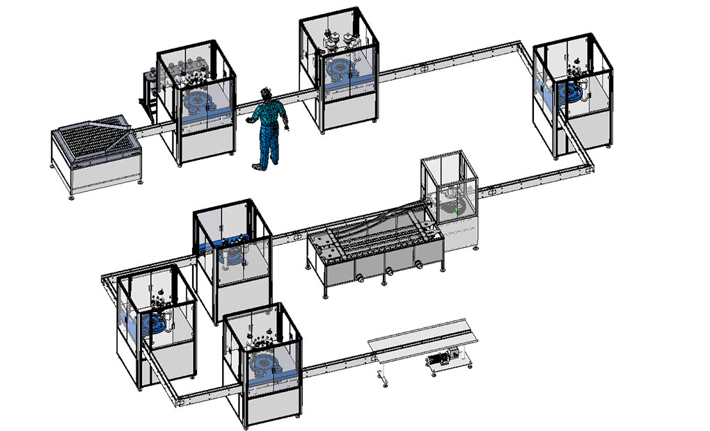 Dawsom Full Automatic Aerosol Packaging Line