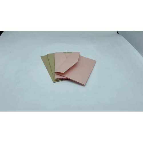 Sampul surat perkahwinan kertas mutiara merah jambu