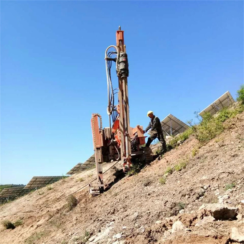 Mountain Solar Pile Hole Foundation Drilling Rig for Big Slope