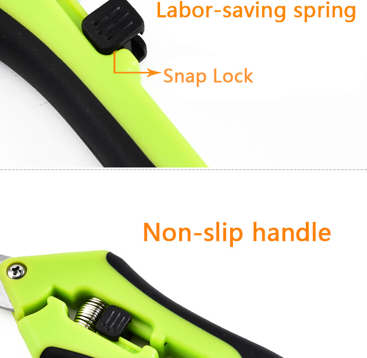 Curved blade head gardening scissors garden pruning shears non-slip labor-saving branch shears good quality scissors