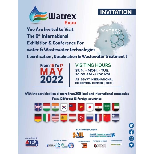 AILIPU ARE SHOWING AT WATREX EXPO IN EGYPT FROM 15 TO 17 MAY 2022