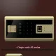 Yingbo Fingerprint Double Alarm Luxury Interior Safe Box